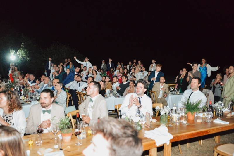 Repas assis pour mariage à St Trinit