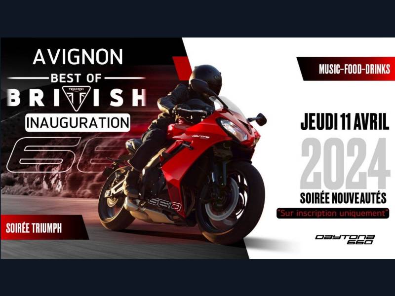 Découvrez notre dernière soirée traiteur pour l'inauguration d'une concession Triumph dans le Vaucluse