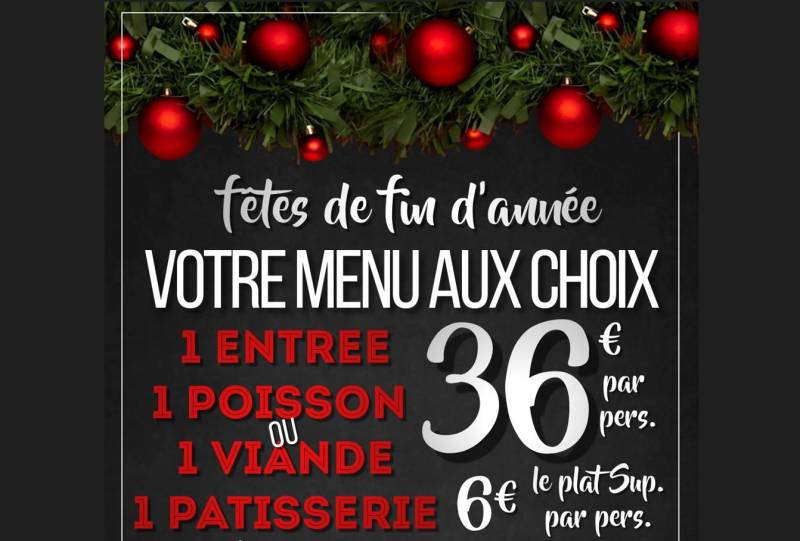 Menu traiteur Noel 2021 Vaucluse